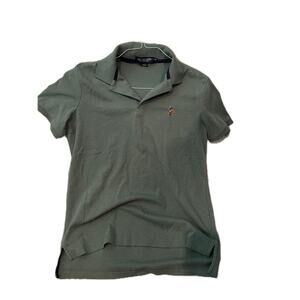 U.S. Polo Assn. Green Gray Polo Shirt Mens M